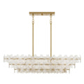 QUOIZEL, WRIGHT ISLAND CHANDELIER, LINEAR LIGHT
