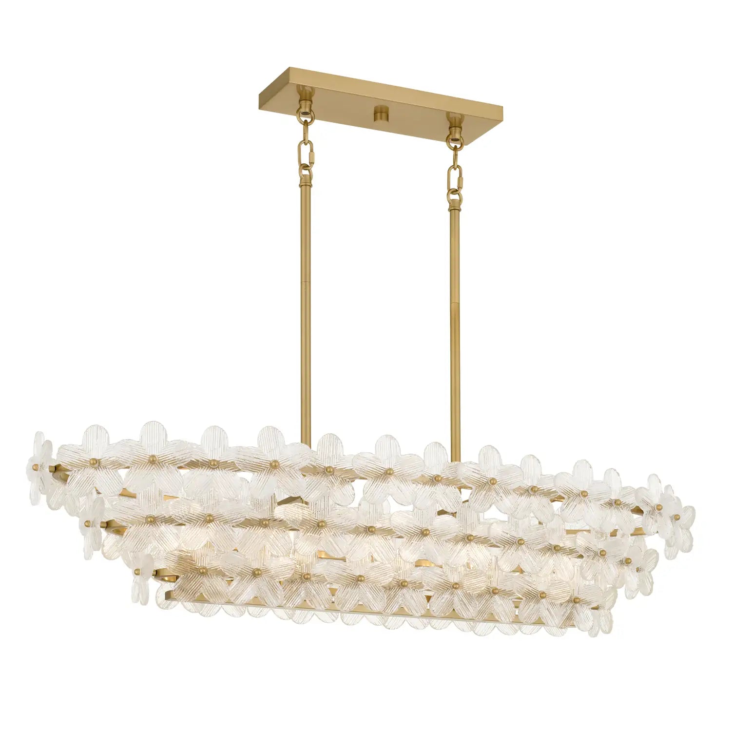 QUOIZEL, WRIGHT ISLAND CHANDELIER, LINEAR LIGHT