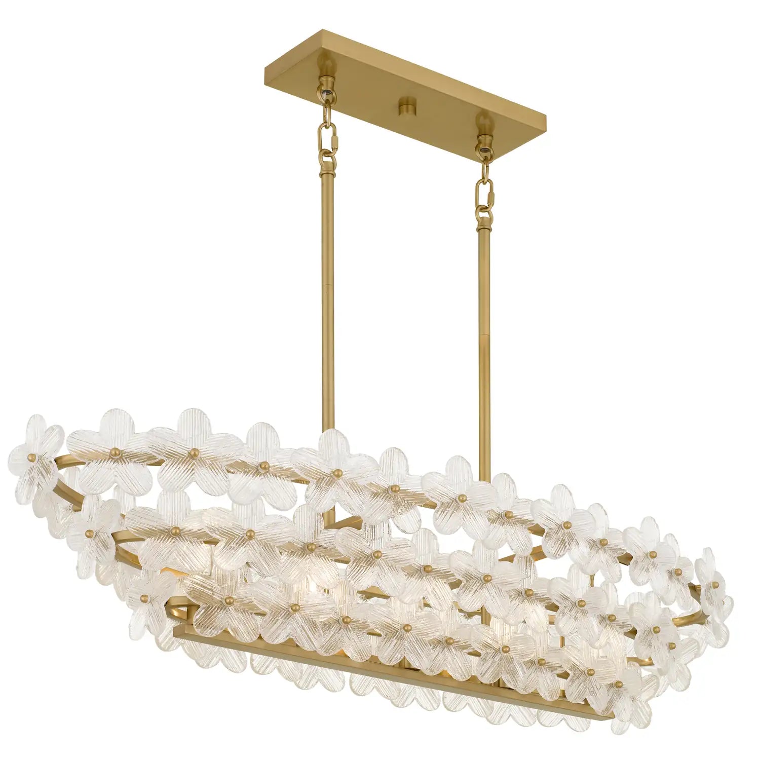 QUOIZEL, WRIGHT ISLAND CHANDELIER, LINEAR LIGHT
