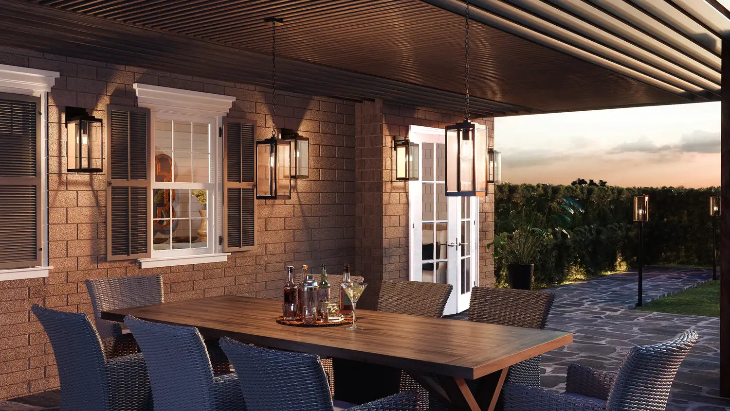 QUOIZEL, WESTOVER OUTDOOR LANTERN, OUTDOOR CEILING LIGHTS