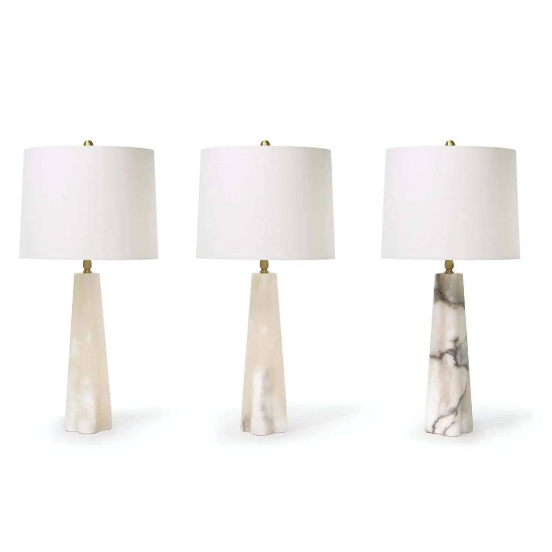 Regina Andrew, QUATREFOIL ALABASTER TABLE LAMP, TABLE LAMPS