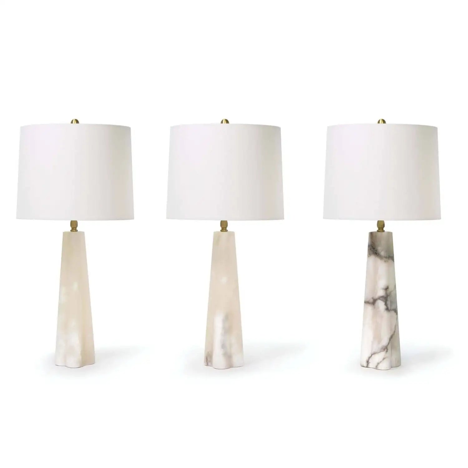 Regina Andrew, QUATREFOIL ALABASTER TABLE LAMP, TABLE LAMPS