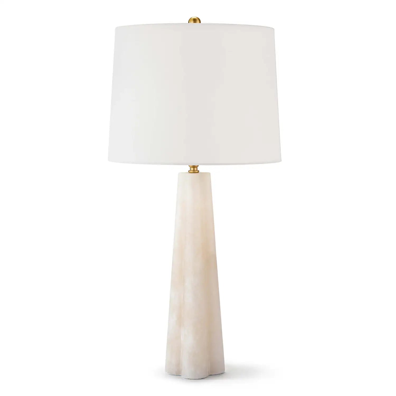 Regina Andrew, QUATREFOIL ALABASTER TABLE LAMP, TABLE LAMPS