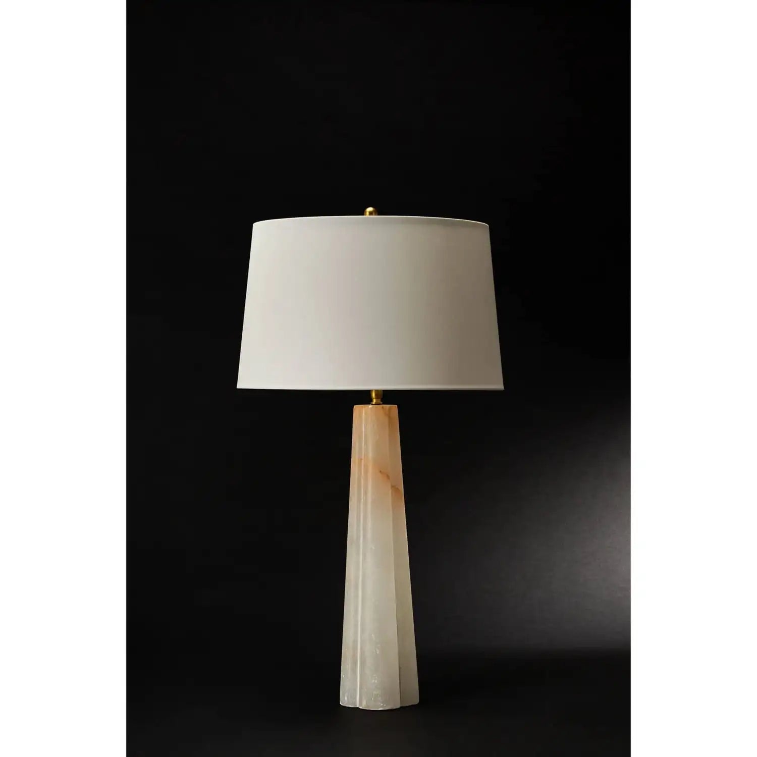 Regina Andrew, QUATREFOIL ALABASTER TABLE LAMP, TABLE LAMPS