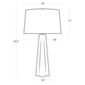 Regina Andrew, QUATREFOIL ALABASTER TABLE LAMP, TABLE LAMPS