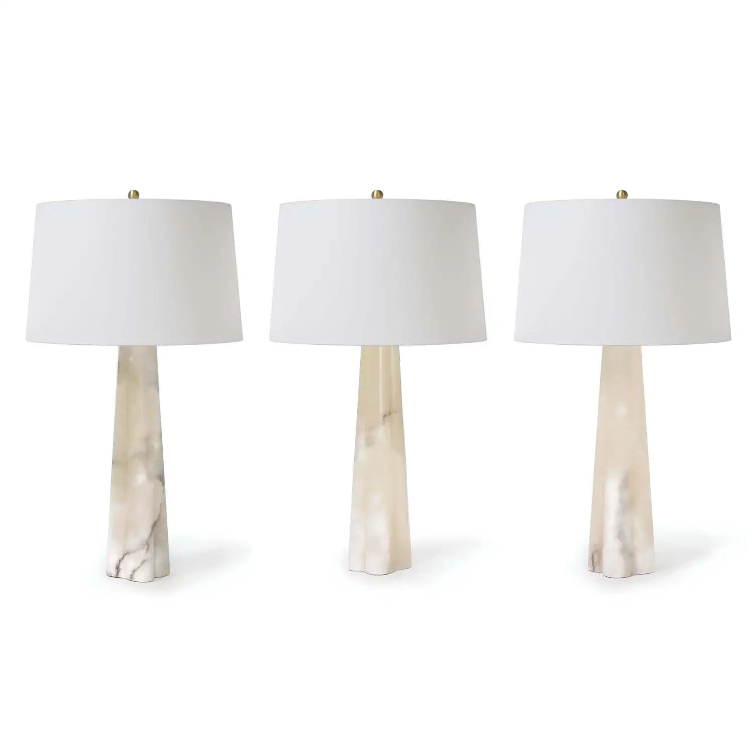 Regina Andrew, QUATREFOIL ALABASTER TABLE LAMP, TABLE LAMPS