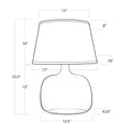 Regina Andrew, SEEDED OVAL GLASS TABLE LAMP, TABLE LAMPS