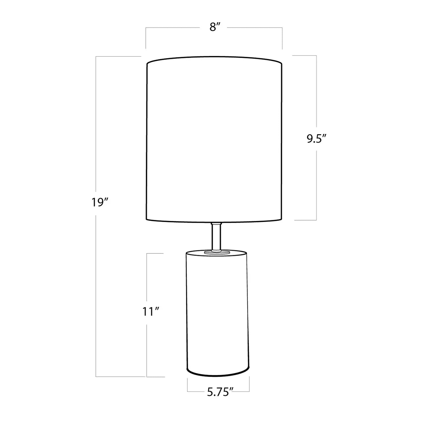 Regina Andrew, JADE AND CYLINDER LAMP, TABLE LAMPS