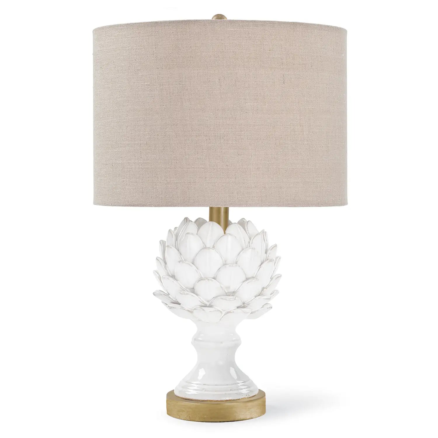 Regina Andrew, LEAFY ARTICHOKE CERAMIC TABLE LAMP, TABLE LAMPS