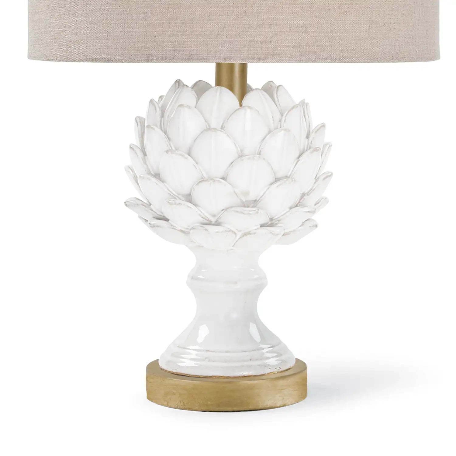 Regina Andrew, LEAFY ARTICHOKE CERAMIC TABLE LAMP, TABLE LAMPS