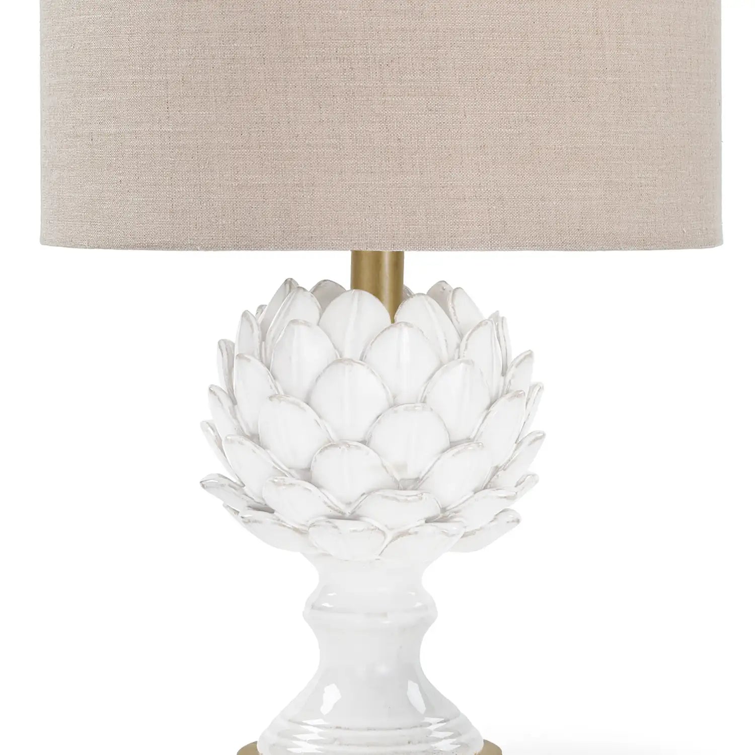 Regina Andrew, LEAFY ARTICHOKE CERAMIC TABLE LAMP, TABLE LAMPS