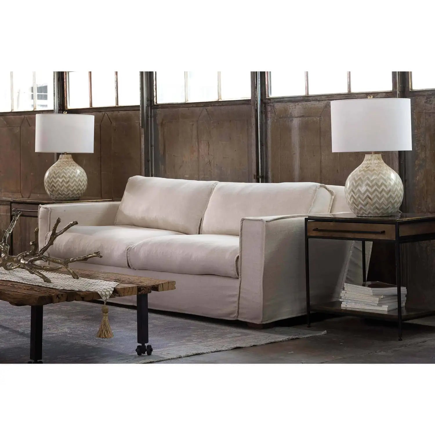 Regina Andrew, CHEVRON BONE TABLE LAMP, TABLE LAMPS