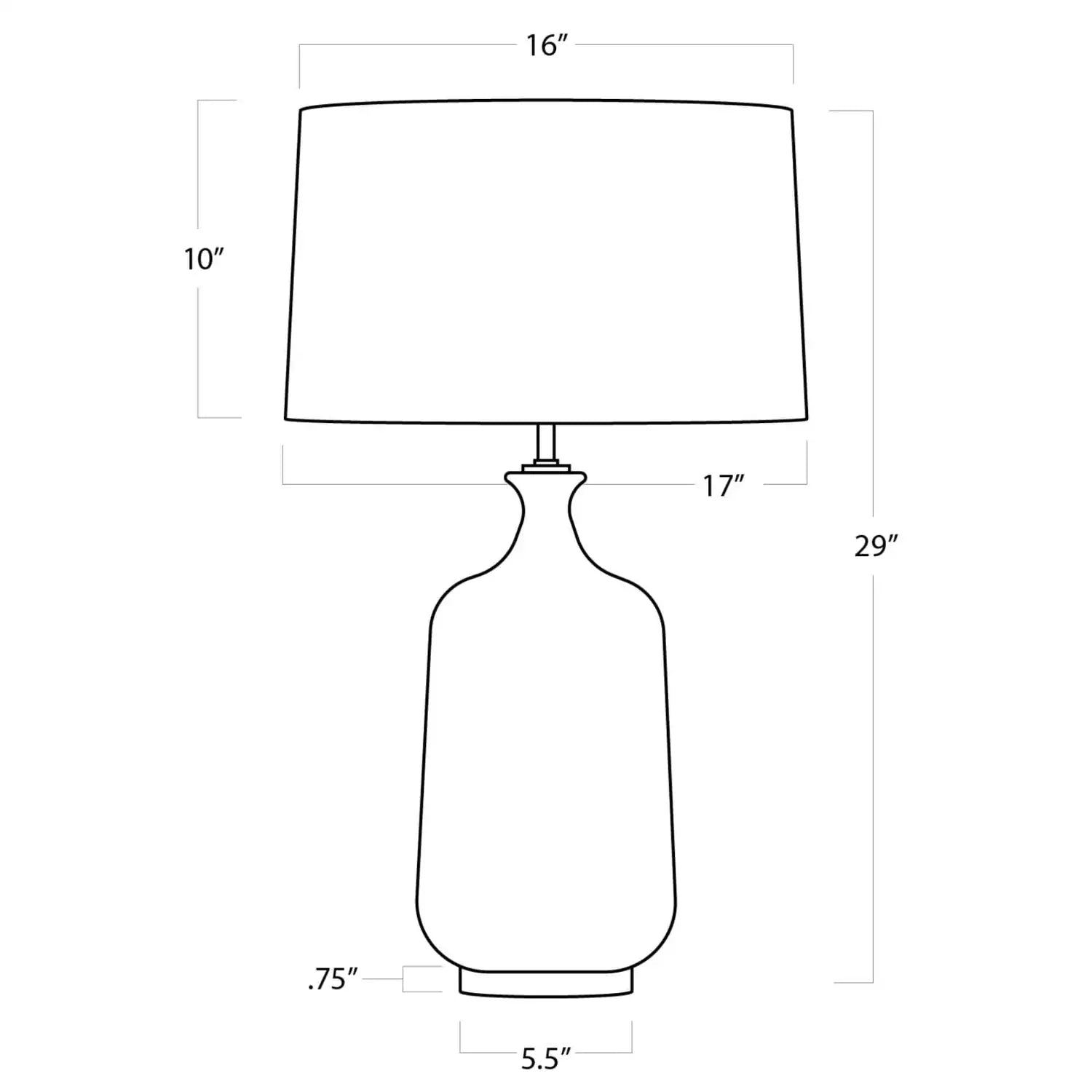 Regina Andrew, GLACE CERAMIC TABLE LAMP, TABLE LAMPS