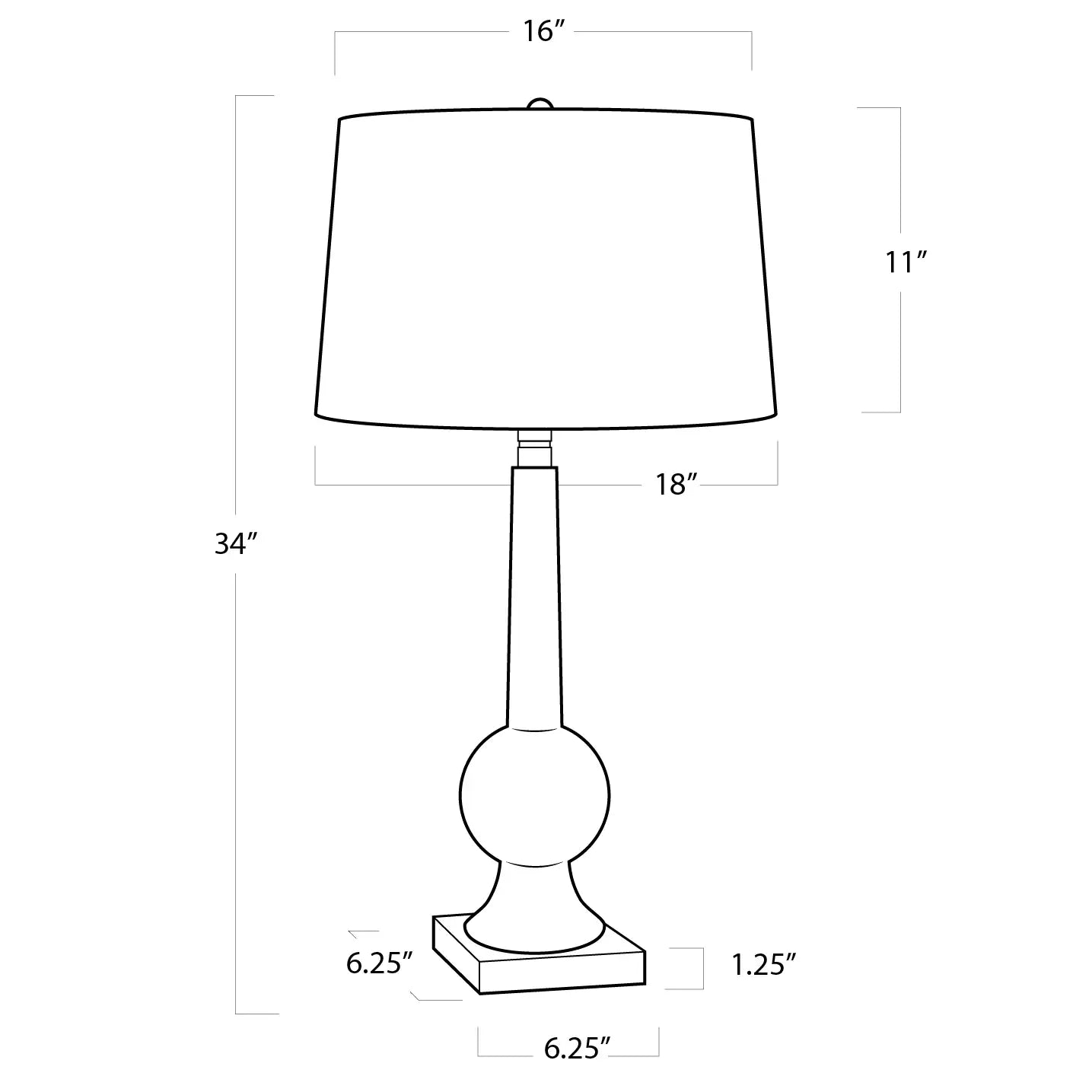 Regina Andrew, STOWE CRYSTAL TABLE LAMP, TABLE LAMPS