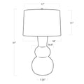 Regina Andrew, HUGO CERAMIC TABLE LAMP, TABLE LAMPS