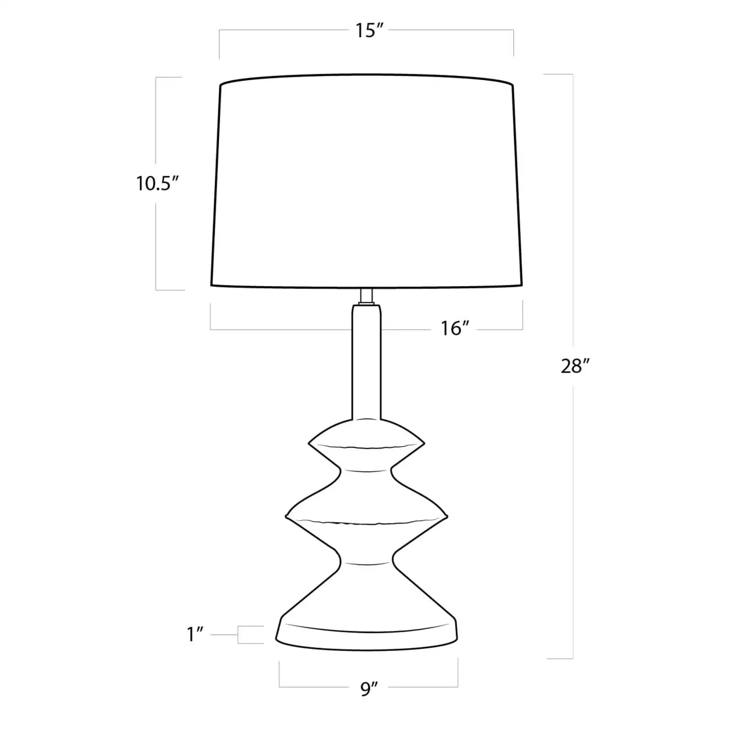 Regina Andrew, HOPE TABLE LAMP, TABLE LAMPS