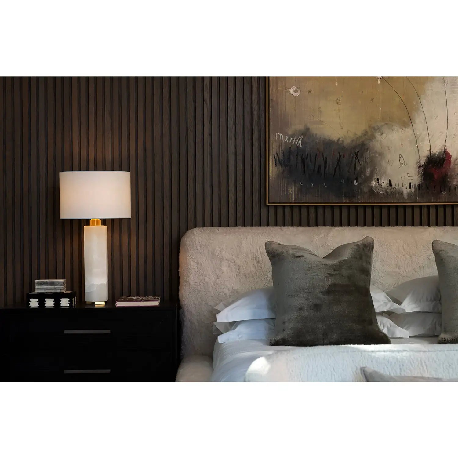Regina Andrew, GEAR ALABASTER TABLE LAMP, TABLE LAMPS