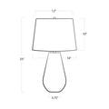 Regina Andrew, CASSIA CHEVRON TABLE LAMP, TABLE LAMPS