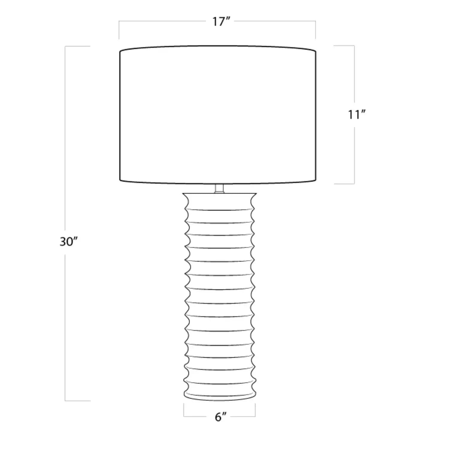 Regina Andrew, NABU METAL COLUMN TABLE LAMP, TABLE LAMPS
