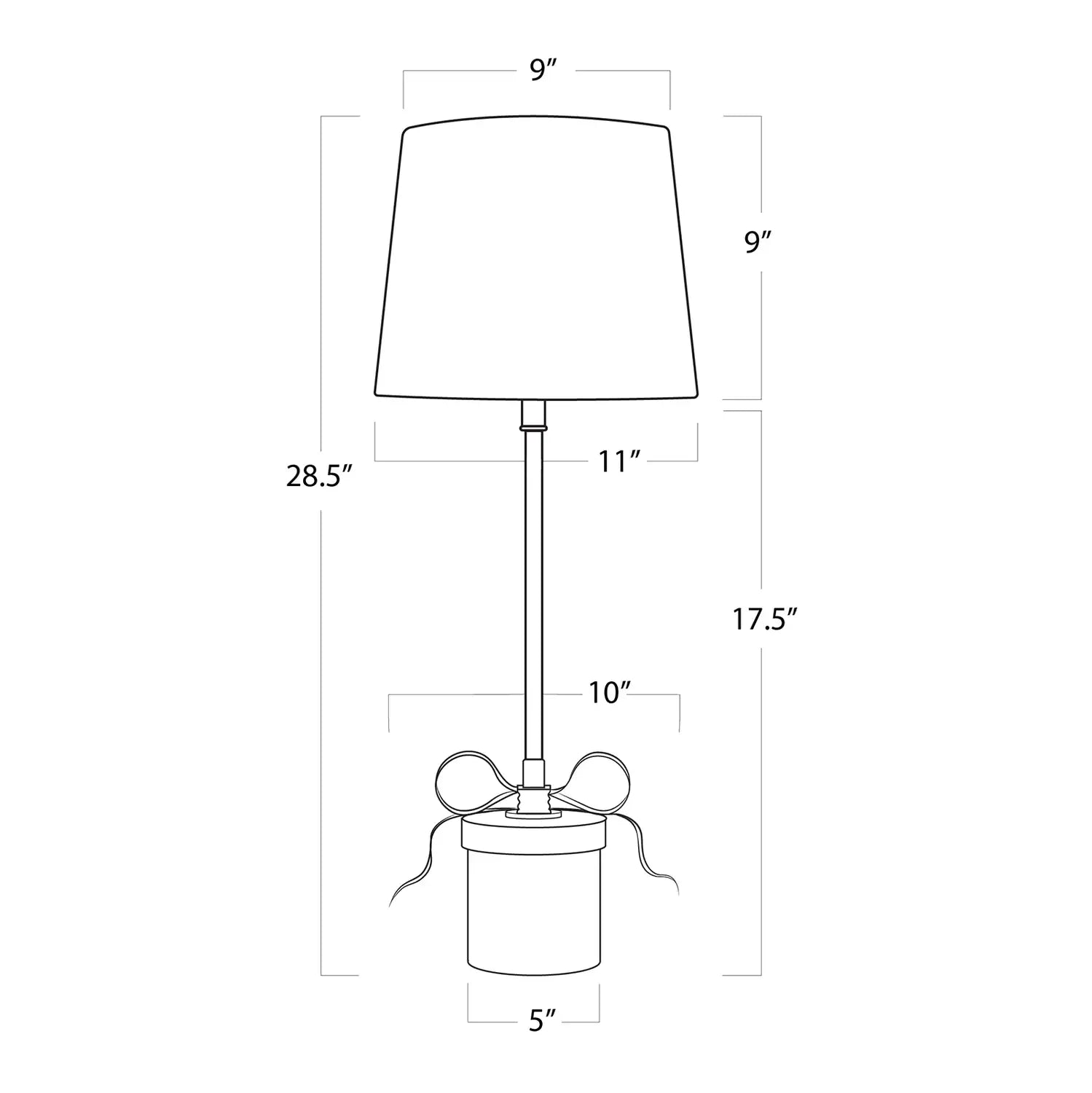 Regina Andrew, RIBBON TABLE LAMP, TABLE LAMPS