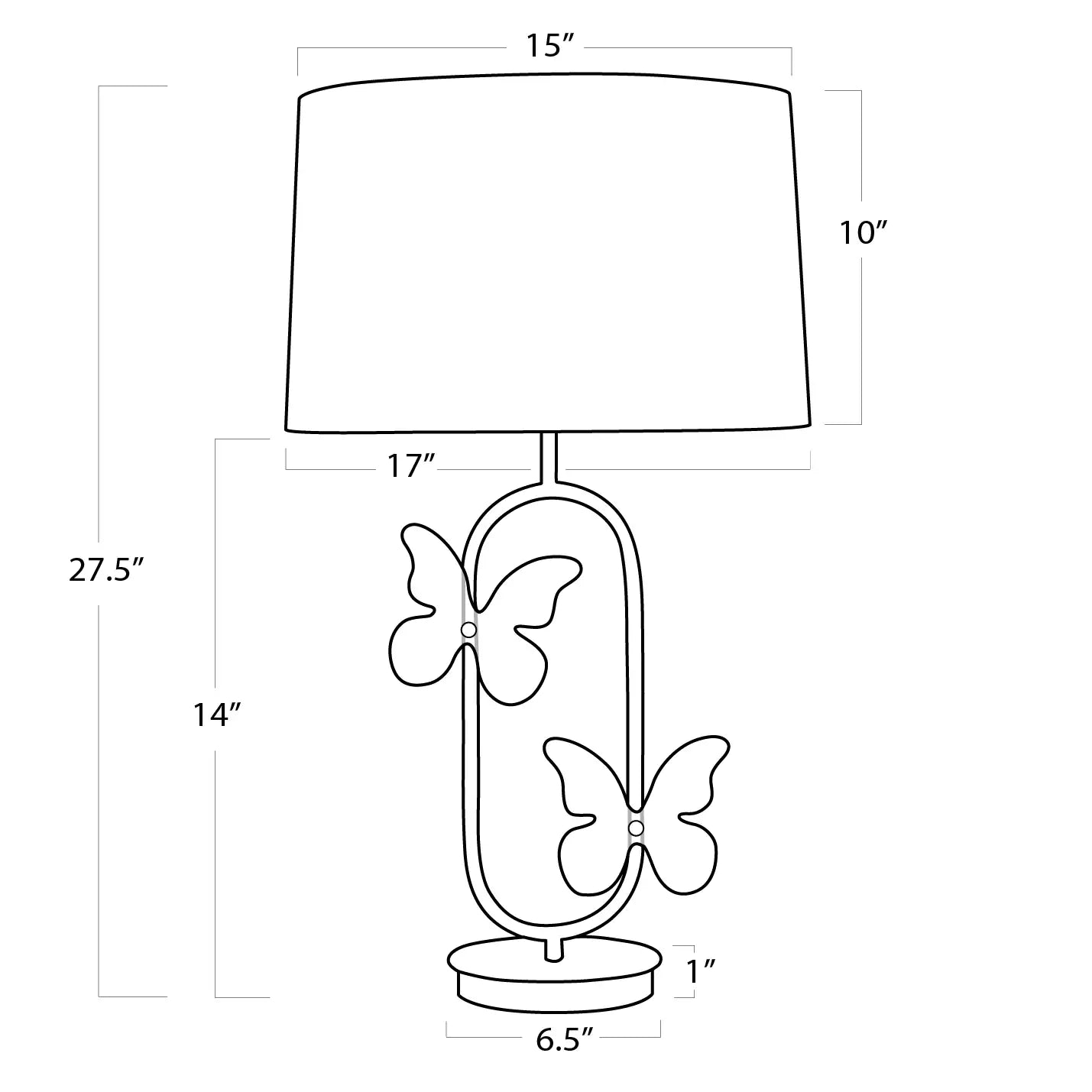 REGINA ANDREW, MONARCH OVAL TABLE LAMP, TABLE LAMPS