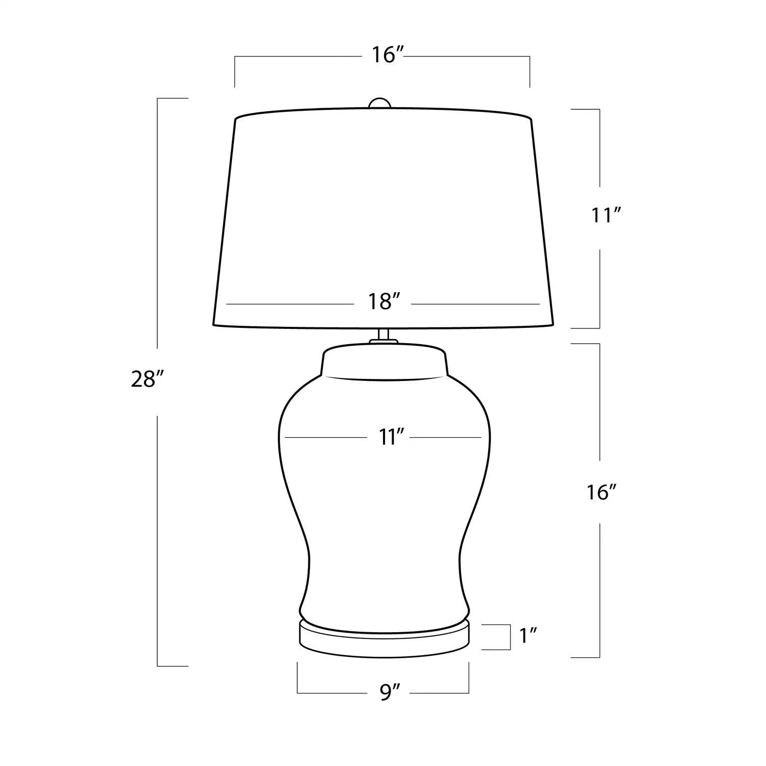 Regina Andrew, ROYAL CERAMIC TABLE LAMP, TABLE LAMPS