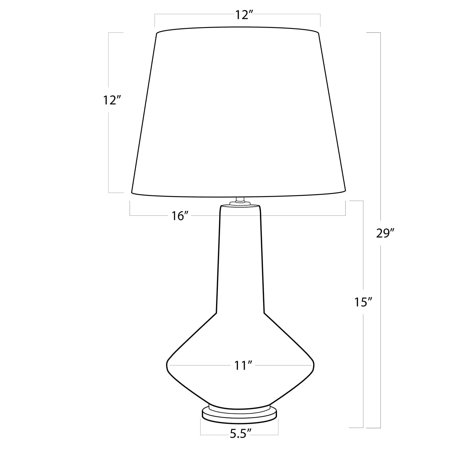 Regina Andrew, KAYLA CERAMIC TABLE LAMP, TABLE LAMPS