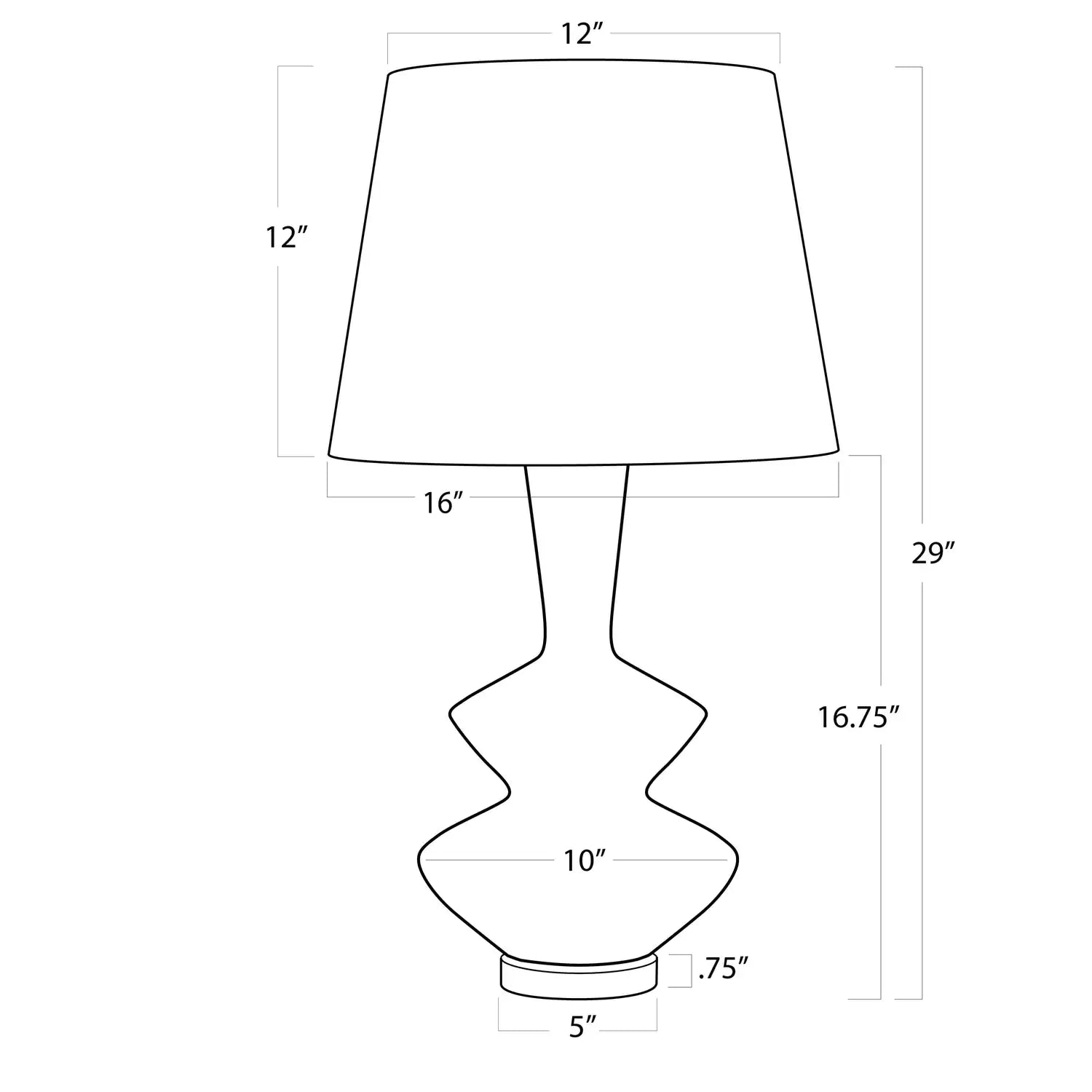 Regina Andrew, POE METAL TABLE LAMP, TABLE LAMPS