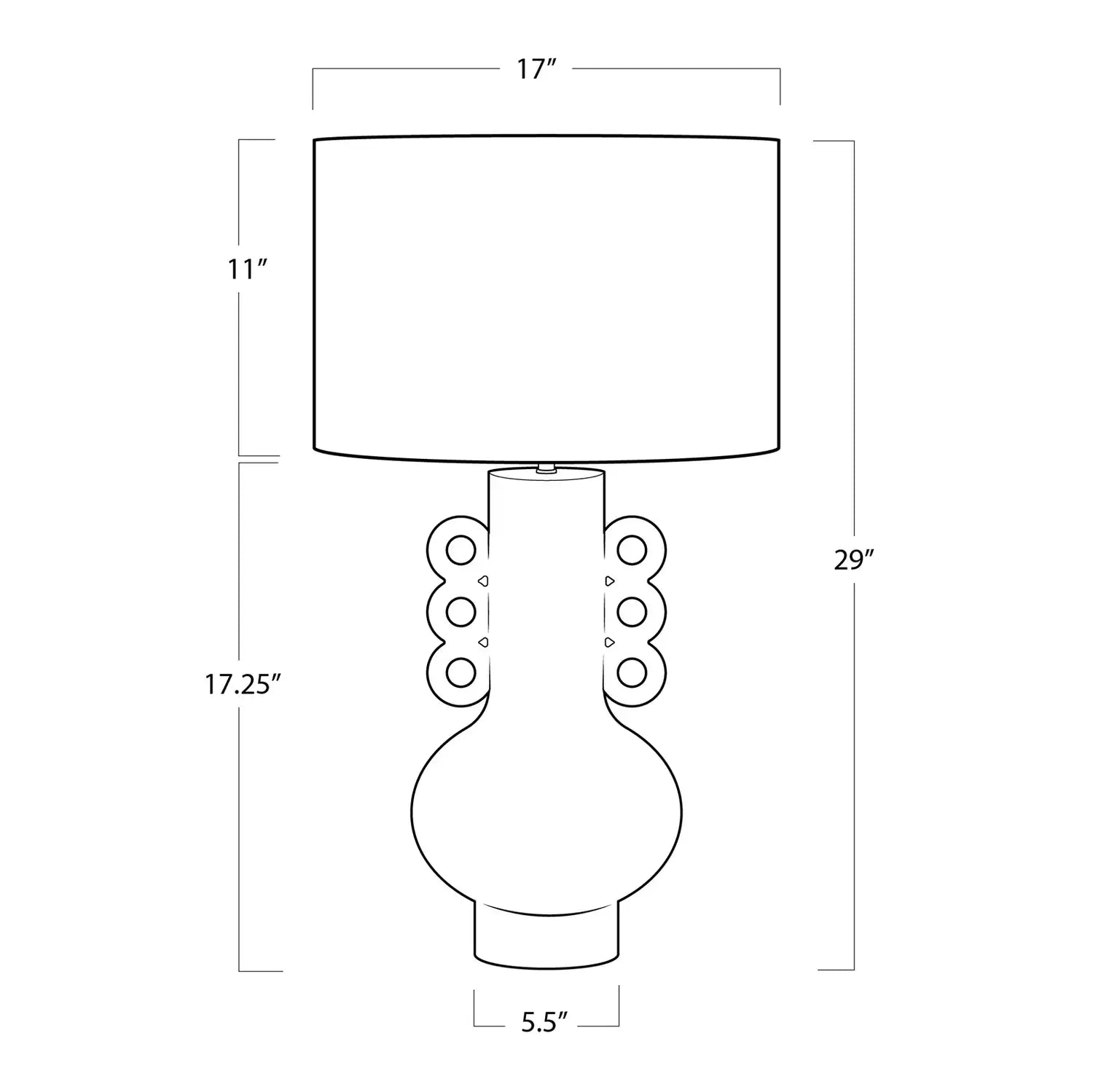 Regina Andrew, CHANDRA METAL TABLE LAMP, TABLE LAMPS