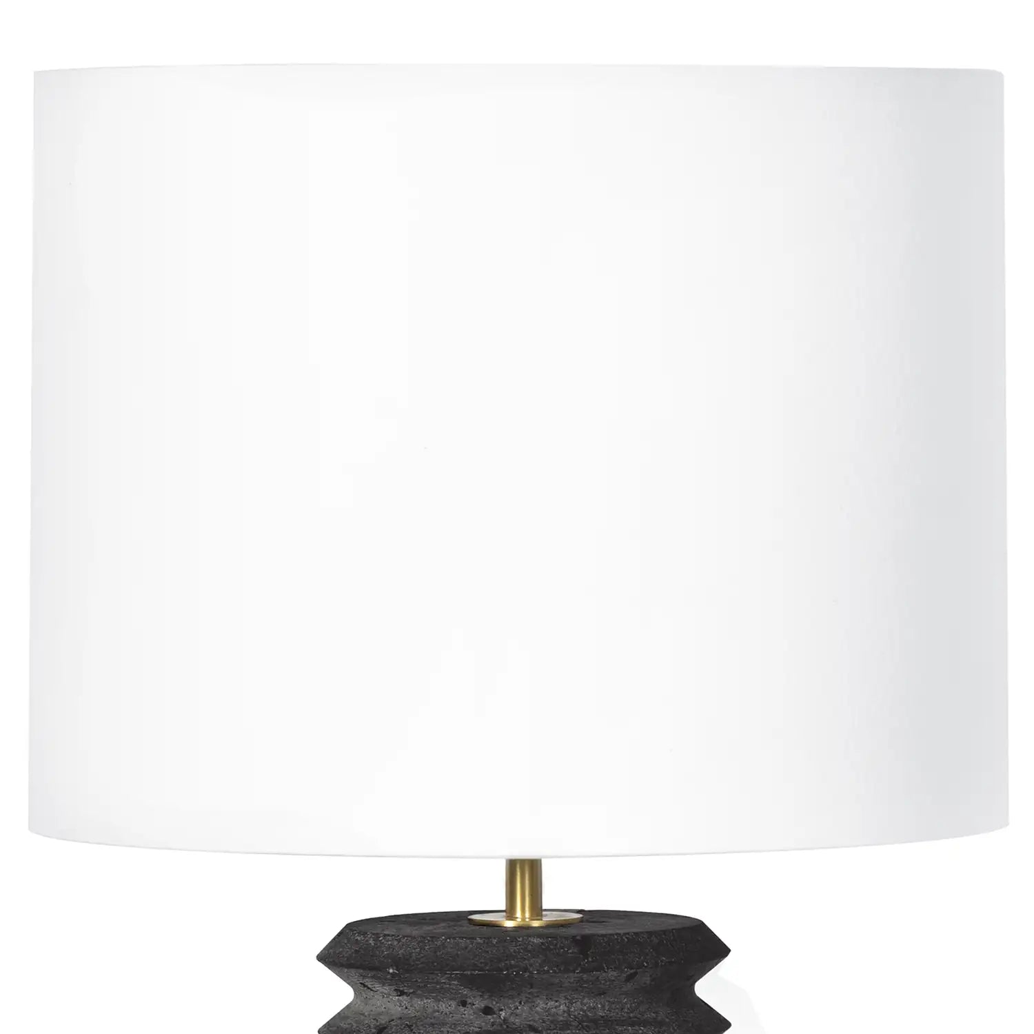 Regina Andrew, NOIR COLUMN TRAVERTINE LAMP, TABLE LAMPS