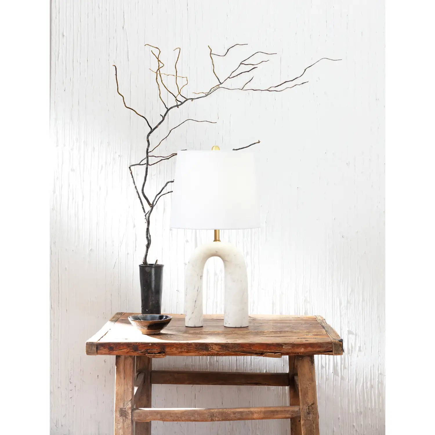 Regina Andrew, SLINKLY MARBLE TABLE LAMP, TABLE LAMPS