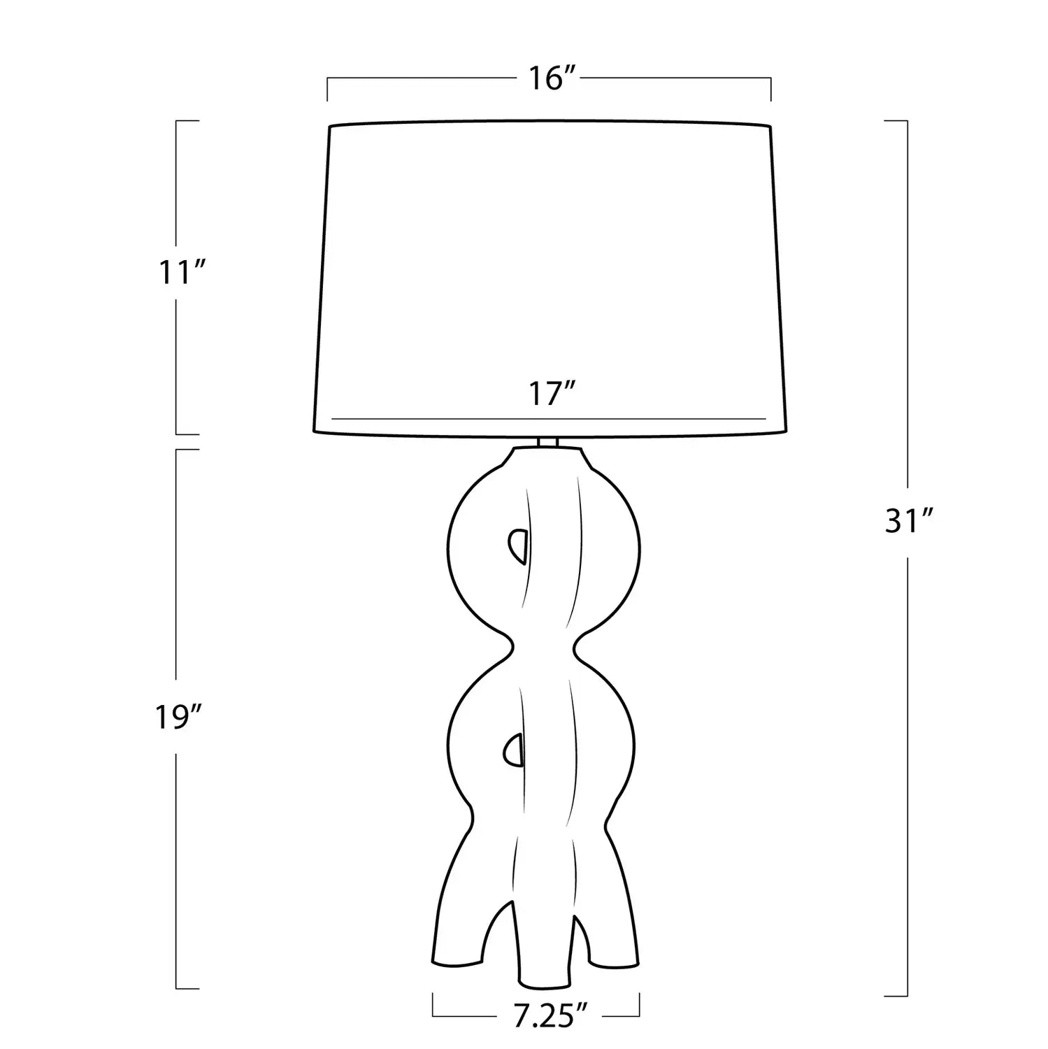 Regina Andrew, JACOB METAL TABLE LAMP, TABLE LAMPS