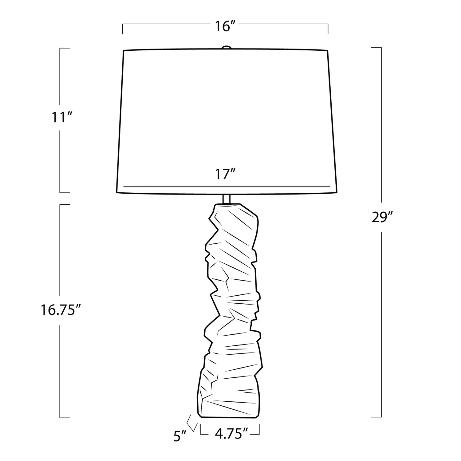 Regina Andrew, GALLERIE METAL TABLE LAMP, TABLE LAMPS