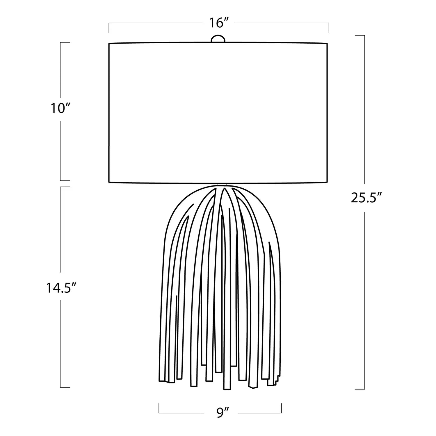 Regina Andrew, WEBBED TABLE LAMP, TABLE LAMPS