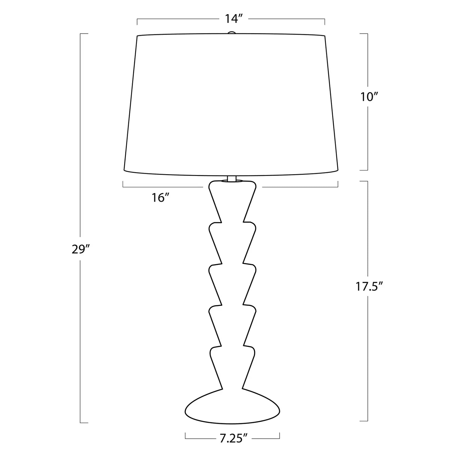 Regina Andrew, PATRICIA JADE TABLE LAMP, TABLE LAMPS
