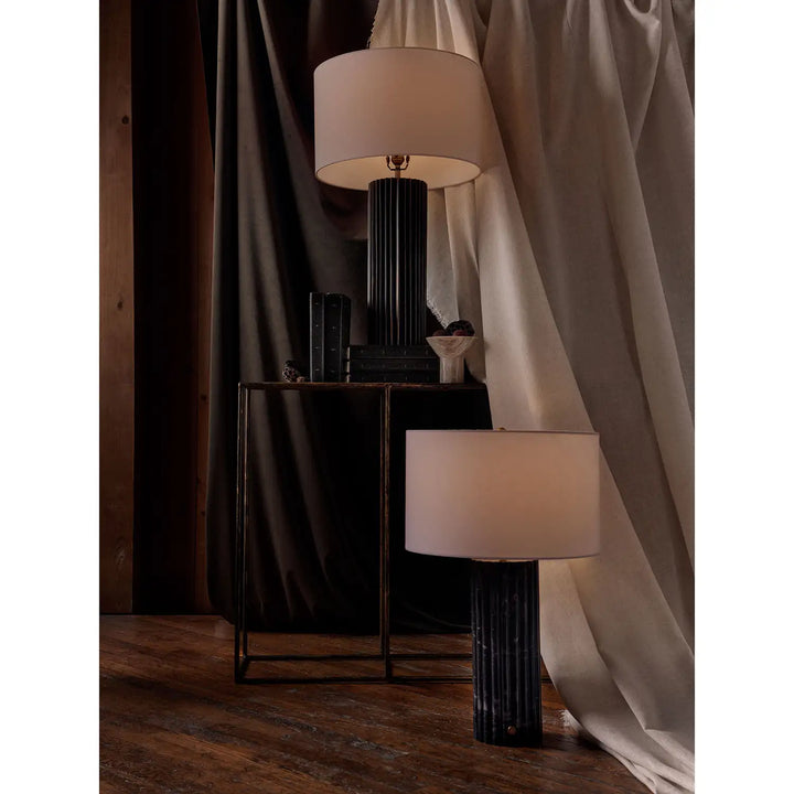 Regina Andrew, TAMBOUR MARBLE TABLE LAMP, TABLE LAMPS