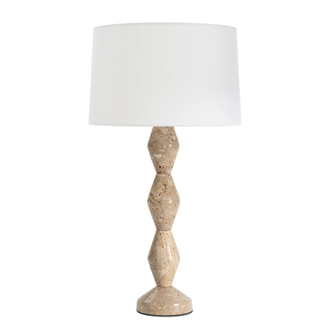 Regina Andrew, CREW TRAVERTINE BUFFET LAMP, TABLE LAMPS