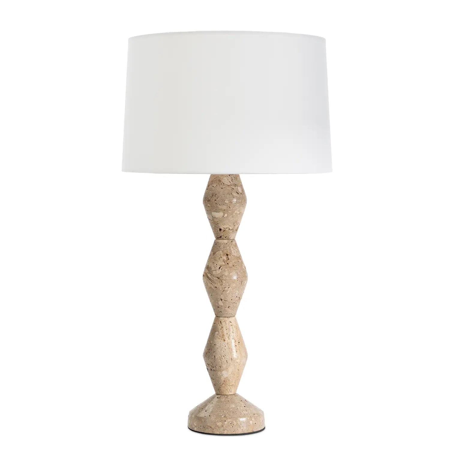 Regina Andrew, CREW TRAVERTINE BUFFET LAMP, TABLE LAMPS