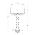 Regina Andrew, CREW TRAVERTINE BUFFET LAMP, TABLE LAMPS