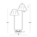 Regina Andrew, POLLY DOUBLE ARM TABLE LAMP, TABLE LAMPS