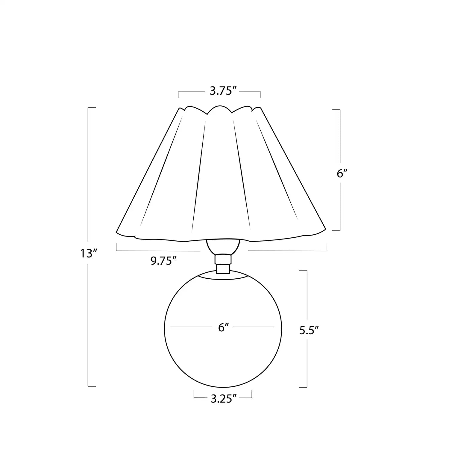Regina Andrew, GIORGIO CRYSTAL LAMP, TABLE LAMPS