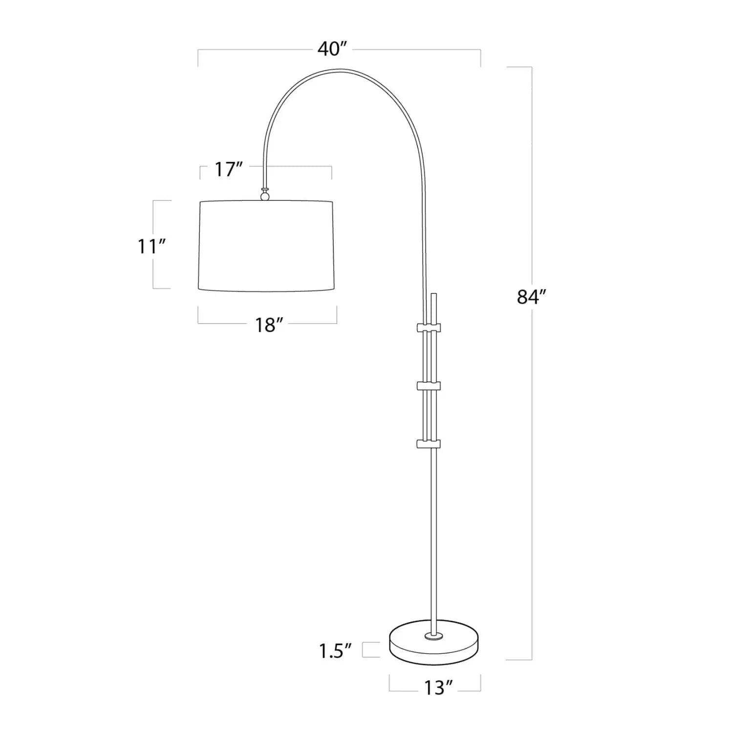 Regina Andrew, ARC FLOOR LAMP, FLOOR LAMP