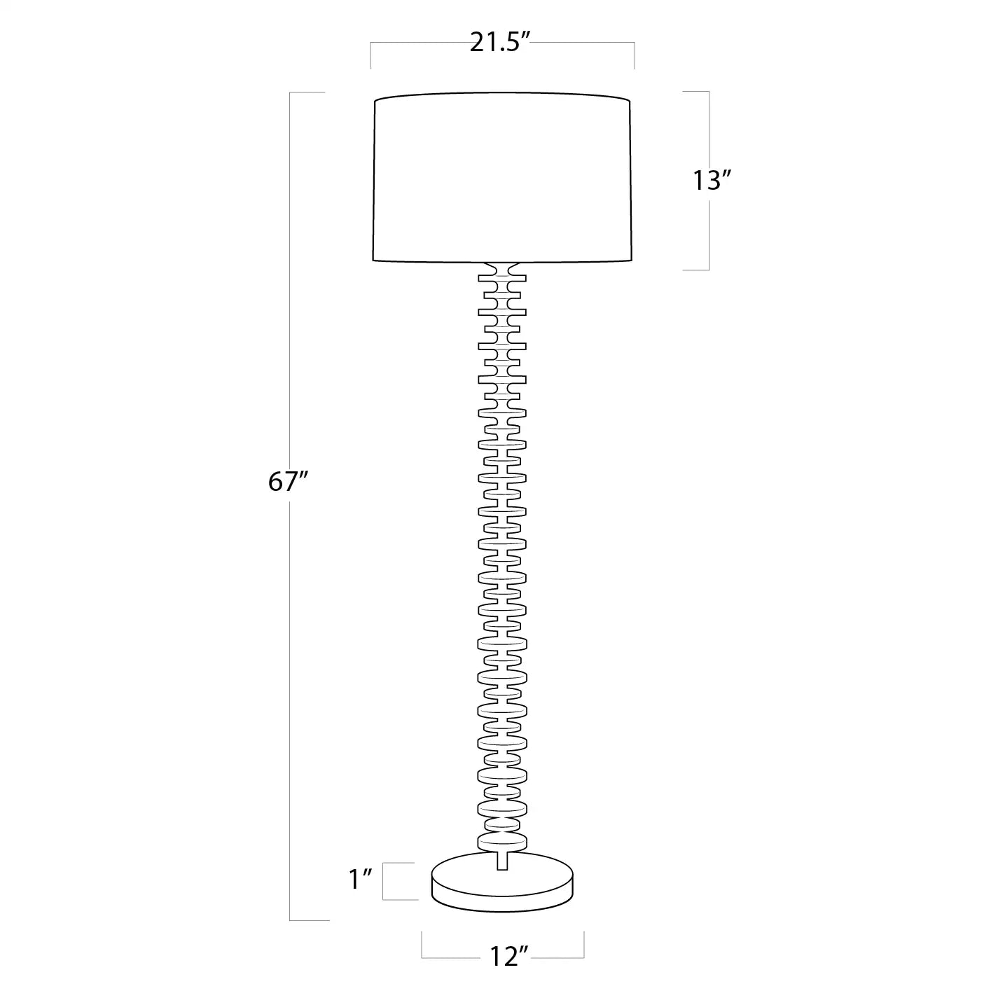 Regina Andrew, FISHBONE FLOOR LAMP, FLOOR LAMP