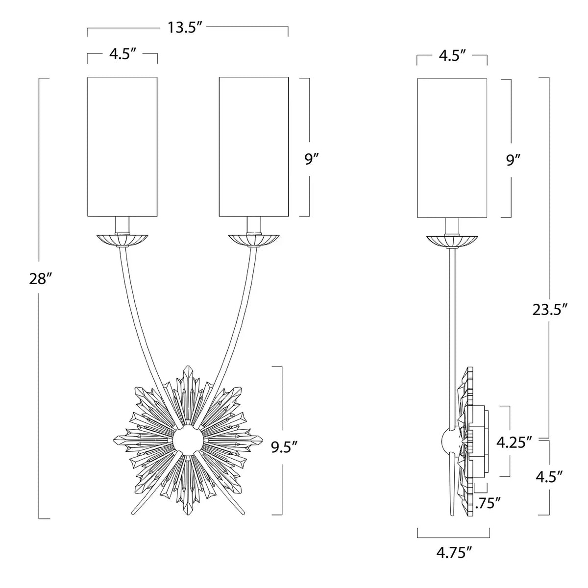 Regina Andrew, LOUIS SCONCE, WALL SCONCES