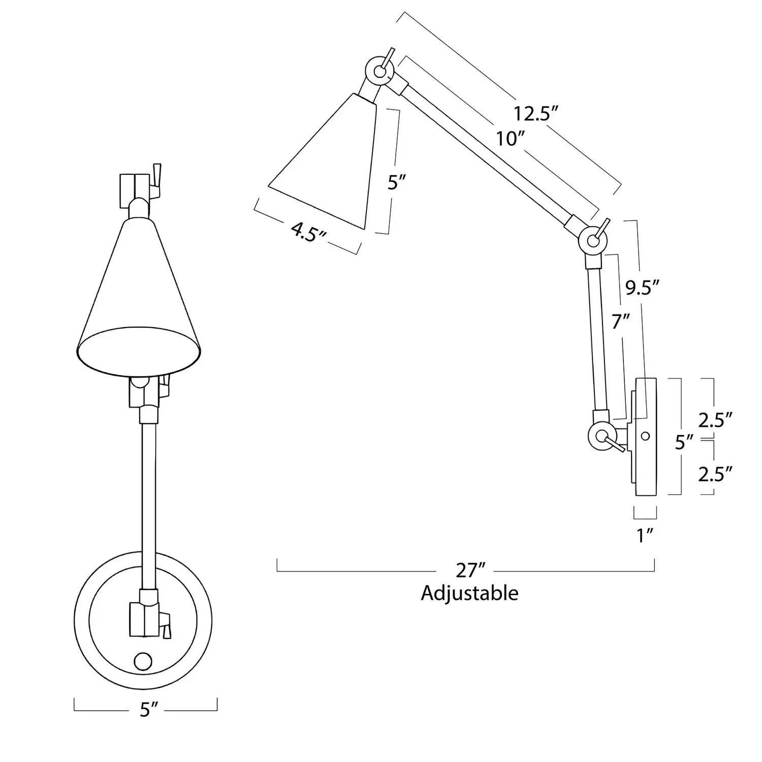 Regina Andrew, SAL TASK SCONCE, WALL SCONCES