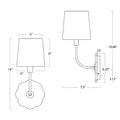 Regina Andrew, CAMILLA BENT ARM SCONCE, WALL SCONCES