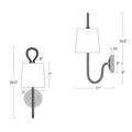 Regina Andrew, BIMINI SCONCE SINGLE, WALL SCONCES