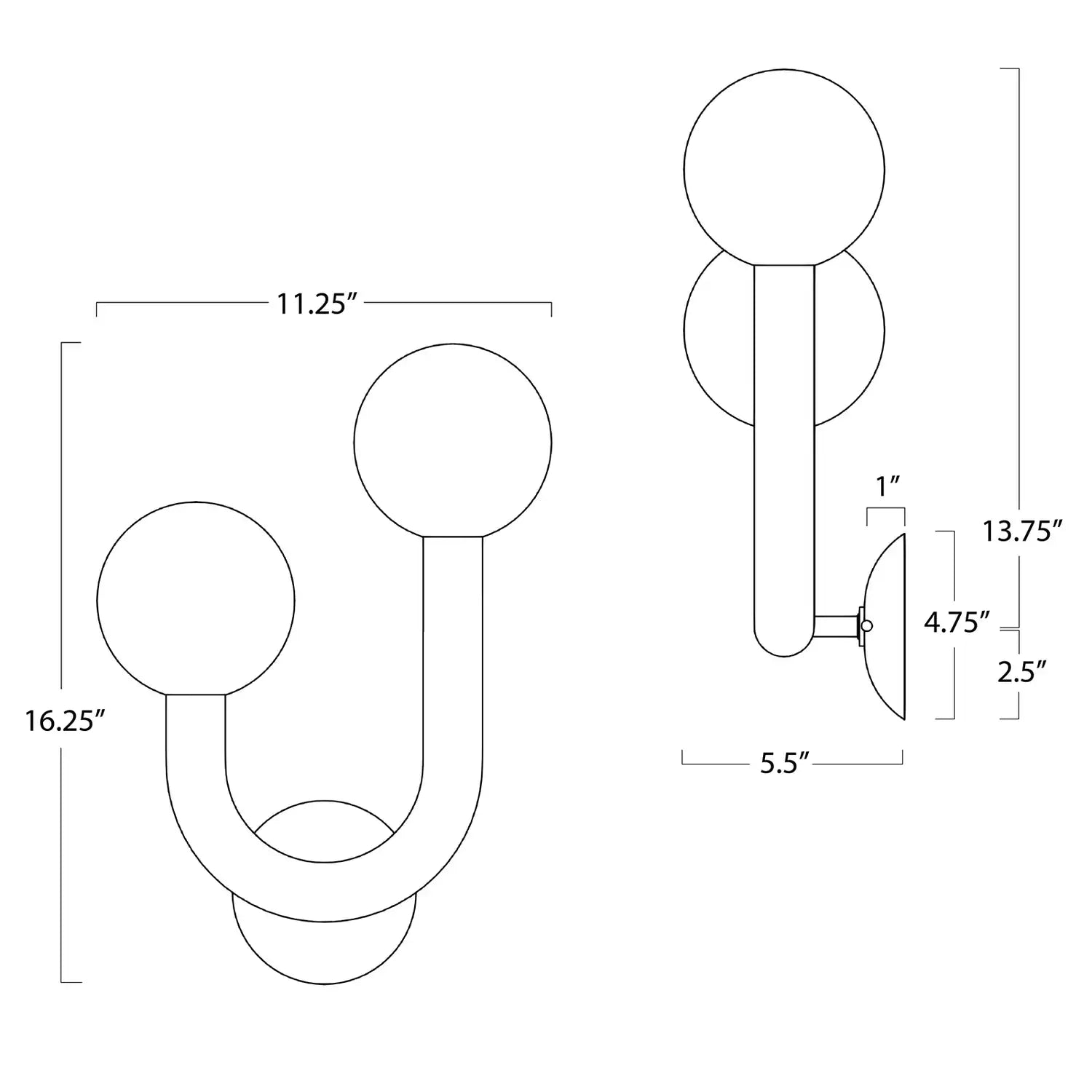 Regina Andrew, HAPPY SCONCE SIDE, WALL SCONCES