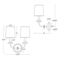 Regina Andrew, FISHER SCONCE DOUBLE, WALL SCONCES