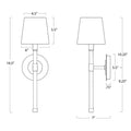 Regina Andrew, AUBURN CRYSTAL SCONCE, WALL SCONCES